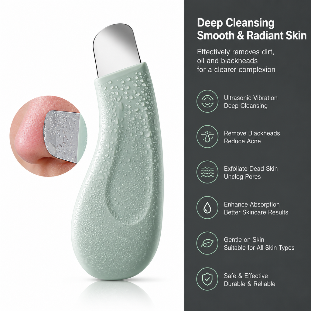 Blackhead Vacuum Remover – 5 Suction Levels & 4 Heads