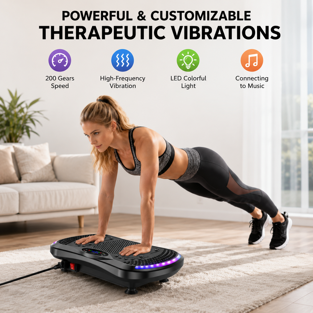 Mini Vibration Plate Platform (Home Workout)