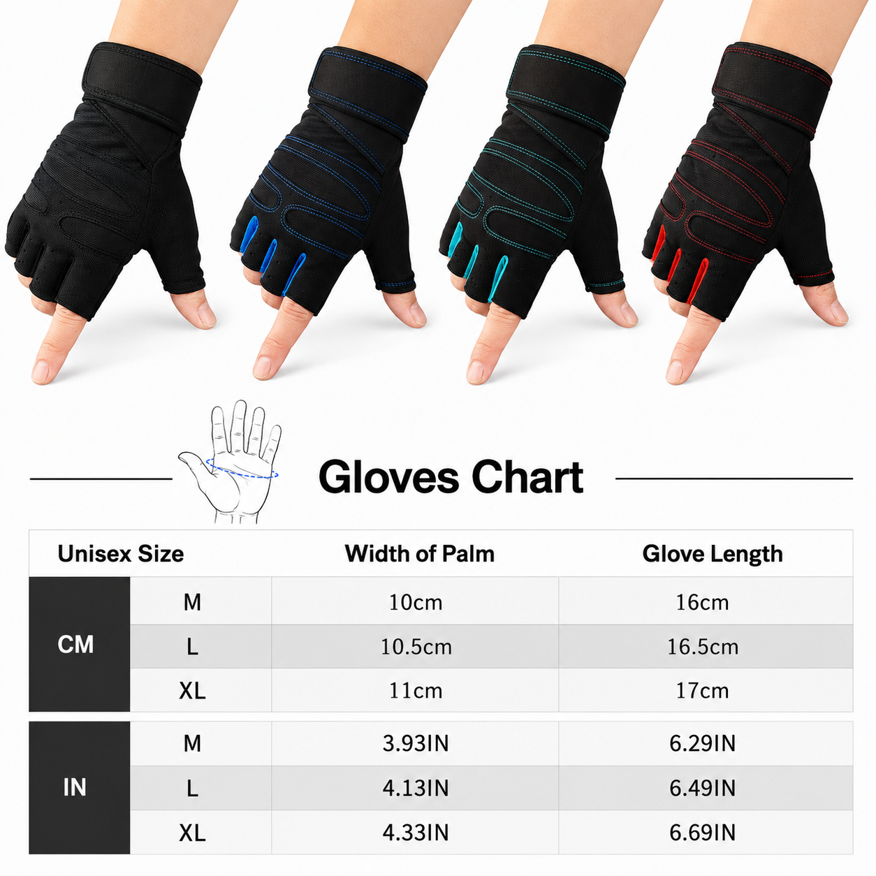 Gym Weightlifting Gloves