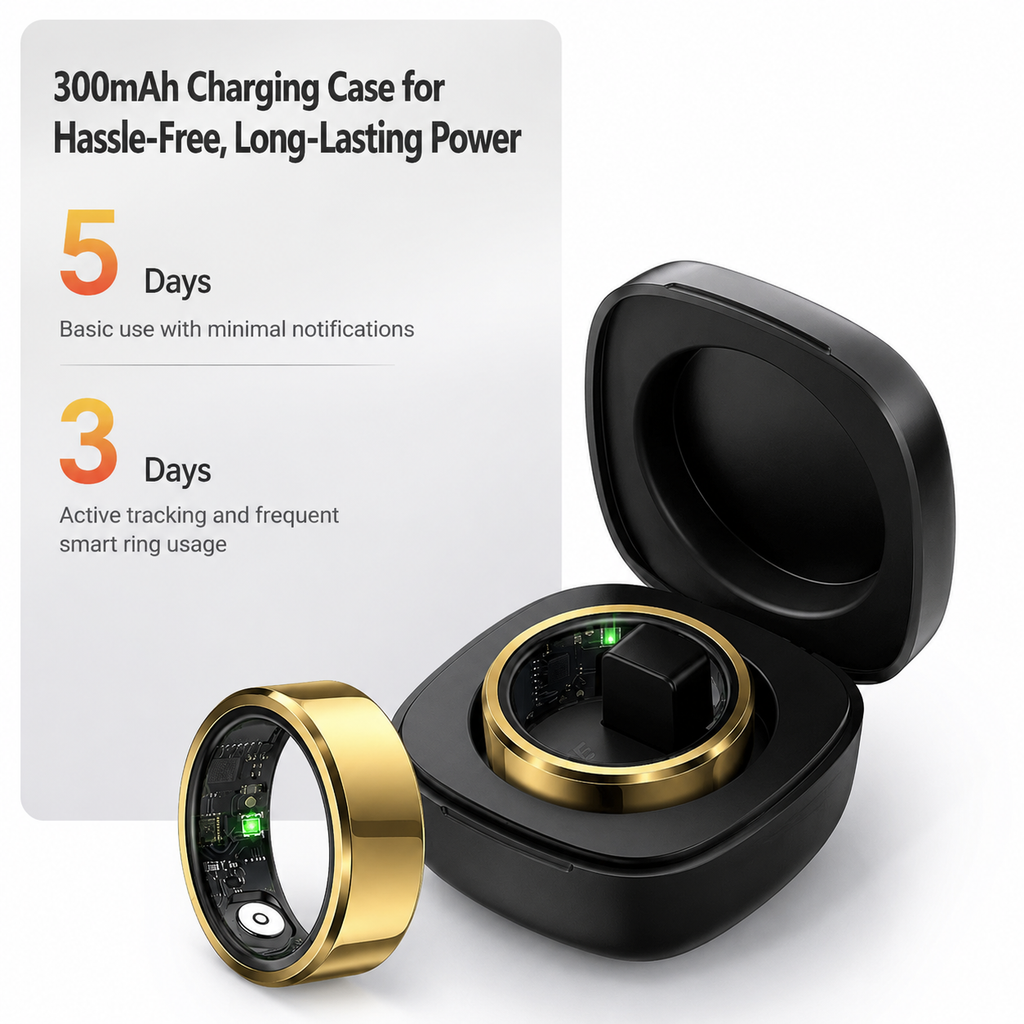 Smart Fitness Ring – HRV, Sleep Tracking & Heart Rate Monitor