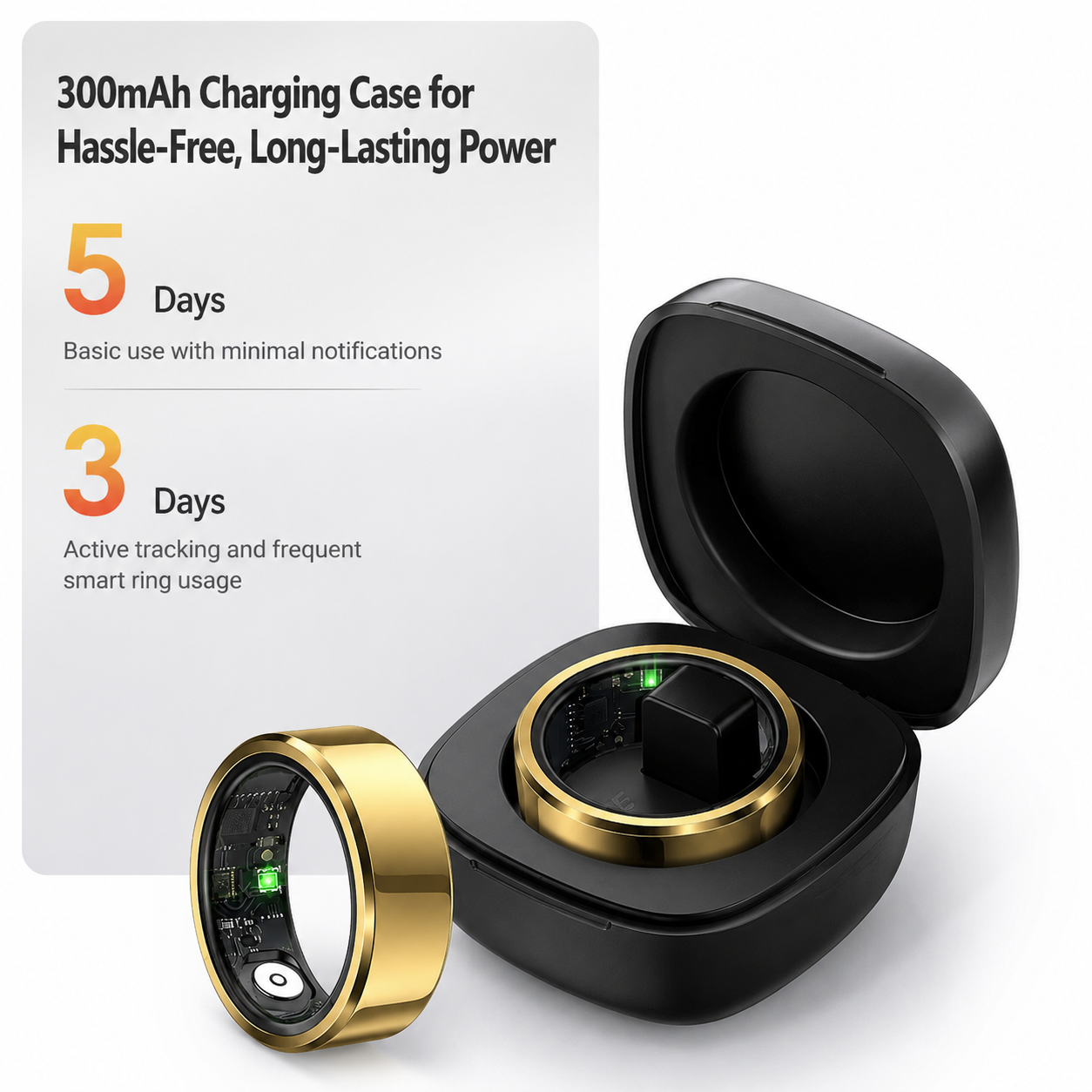 Smart Fitness Ring – HRV, Sleep Tracking & Heart Rate Monitor