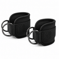 Ankle Straps for Cable Machine (Pair, D-Ring)