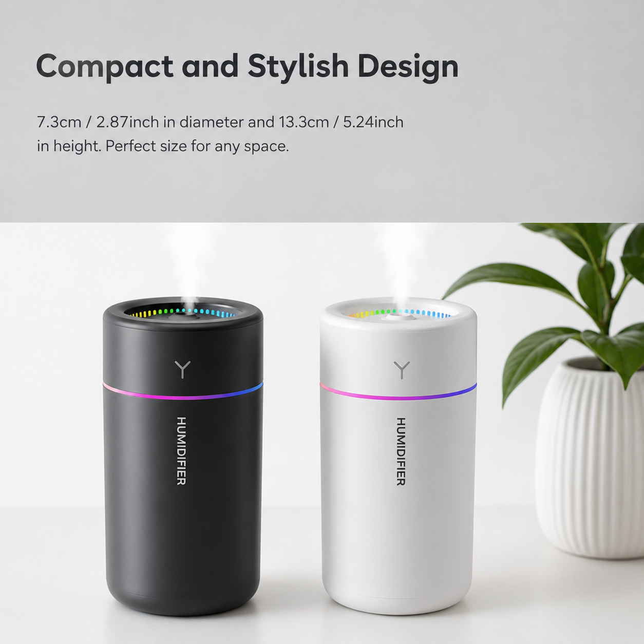 Ultrasonic Essential Oil Diffuser – 300ml Aromatherapy & Humidifier
