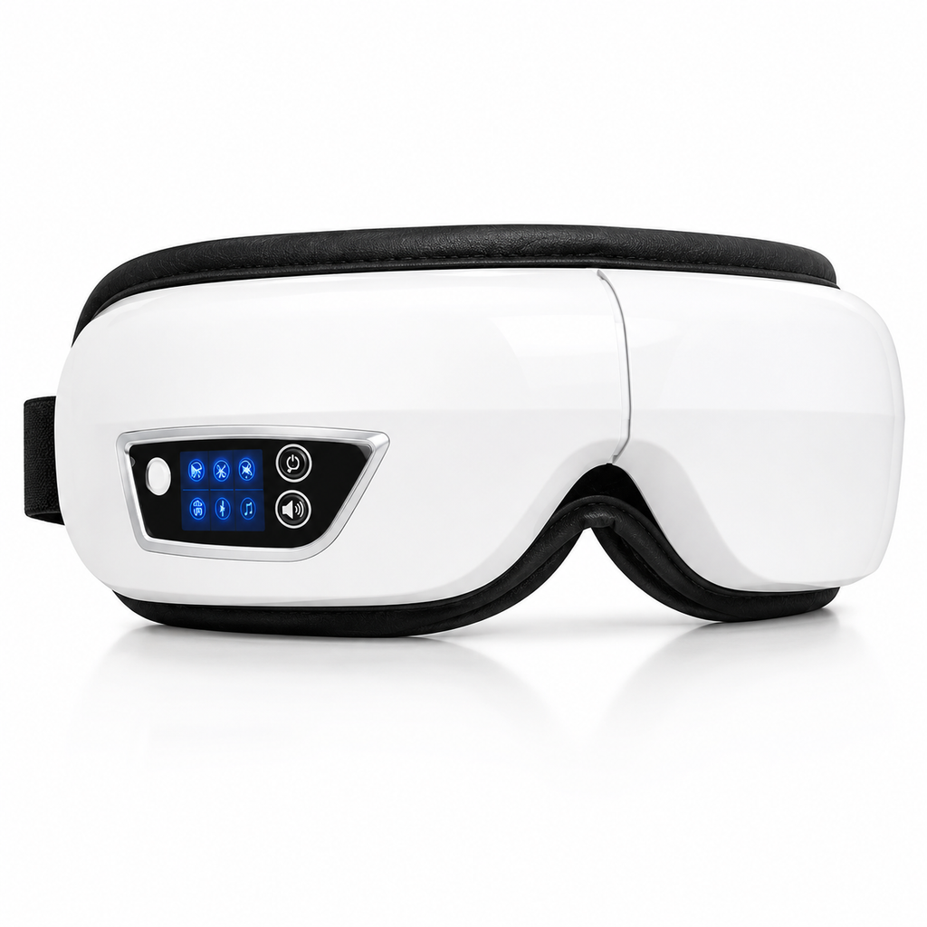 Heated Eye Massager – Vibration, Heat & Bluetooth Music