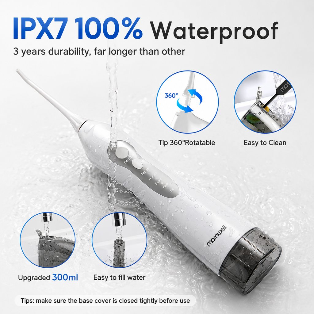 Water Flosser – Rechargeable Oral Irrigator for Deep Cleaning