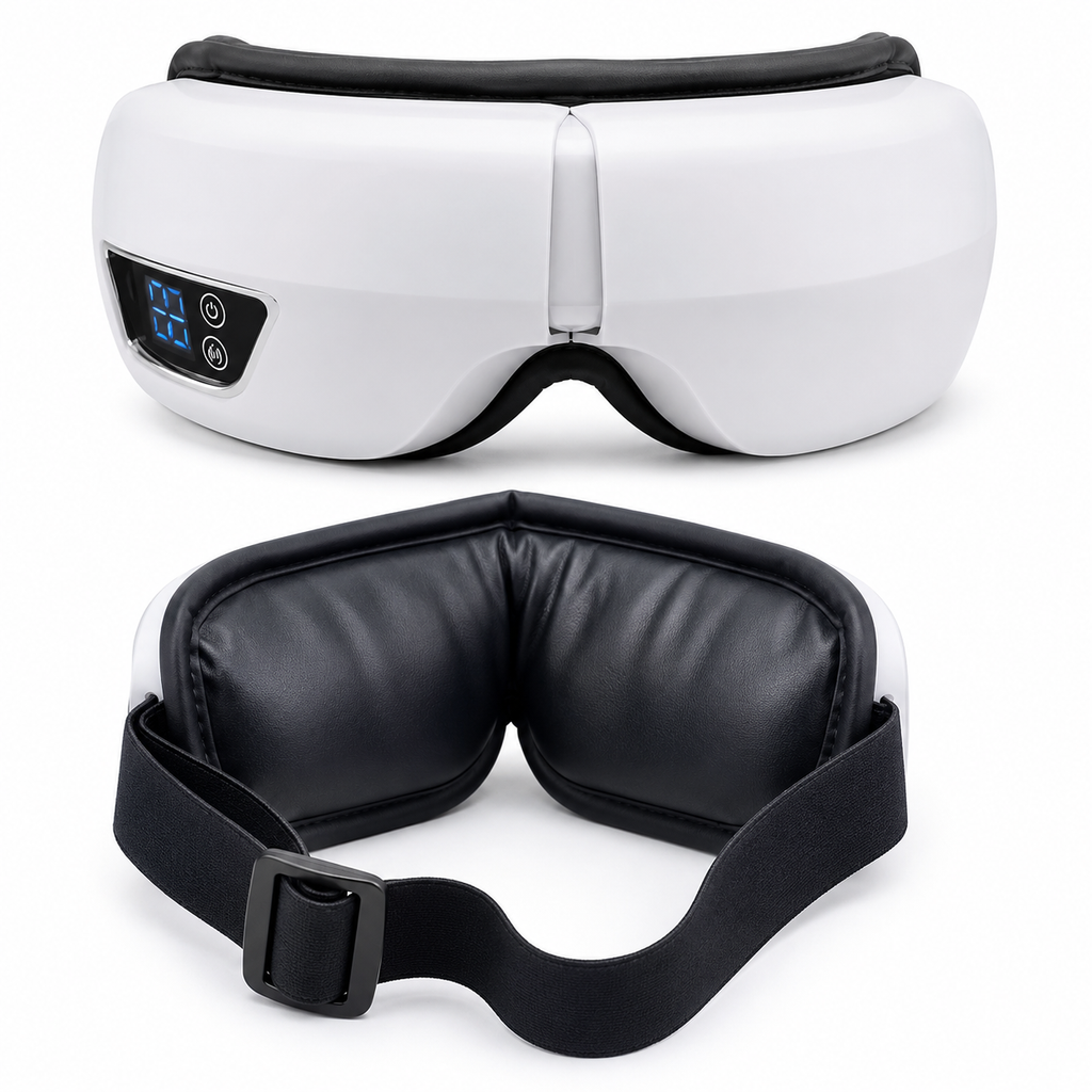 Heated Eye Massager – Vibration, Heat & Bluetooth Music