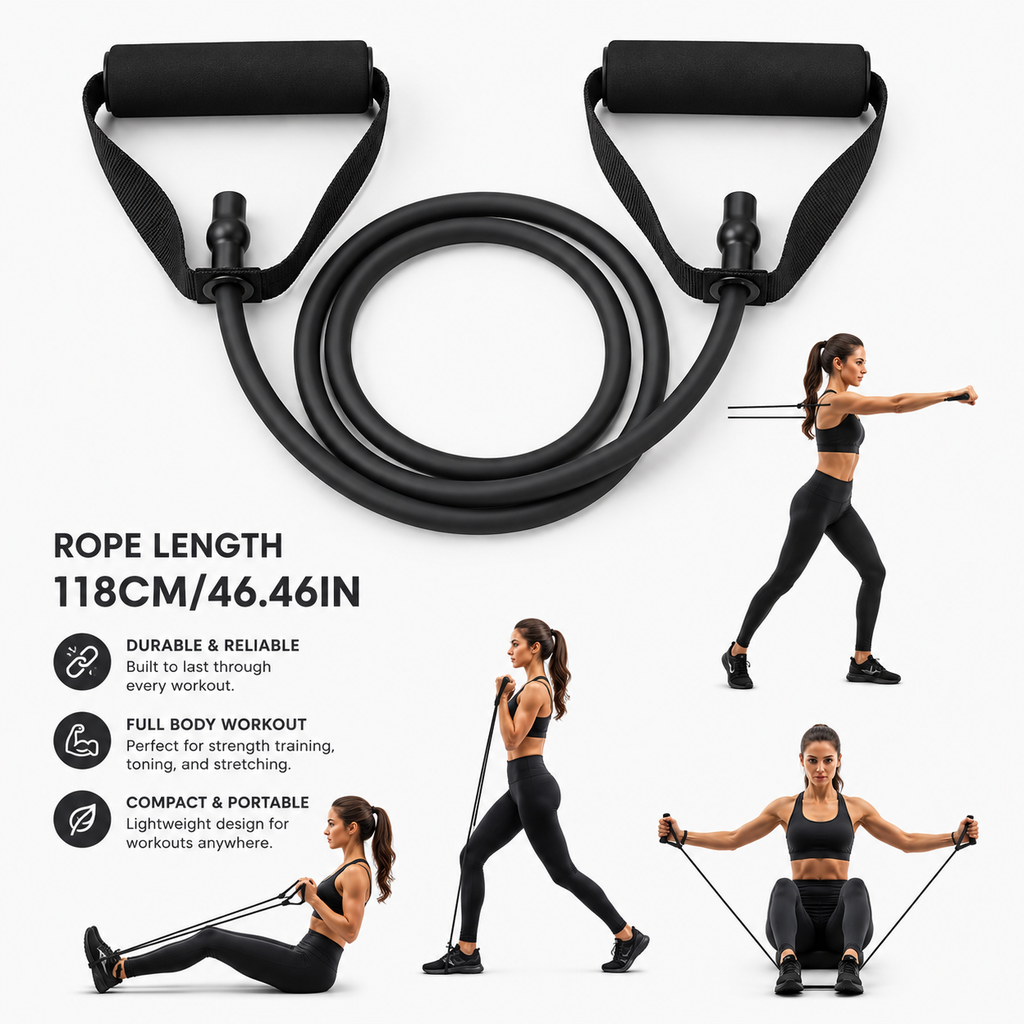 Resistance Tube Bands with Handles
