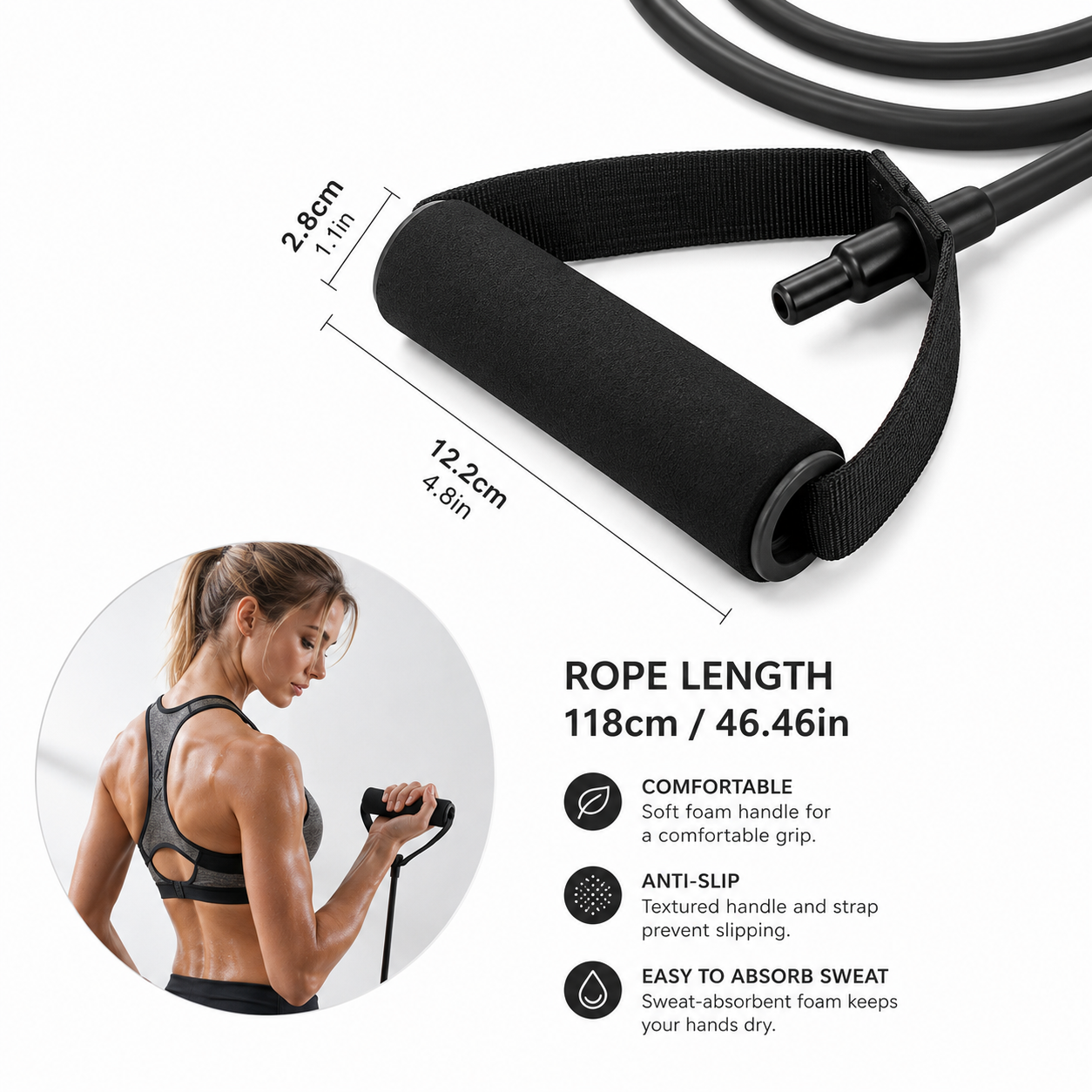 Resistance Tube Bands with Handles