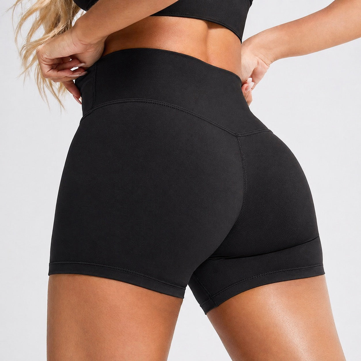 Fitness Short Leggings Black