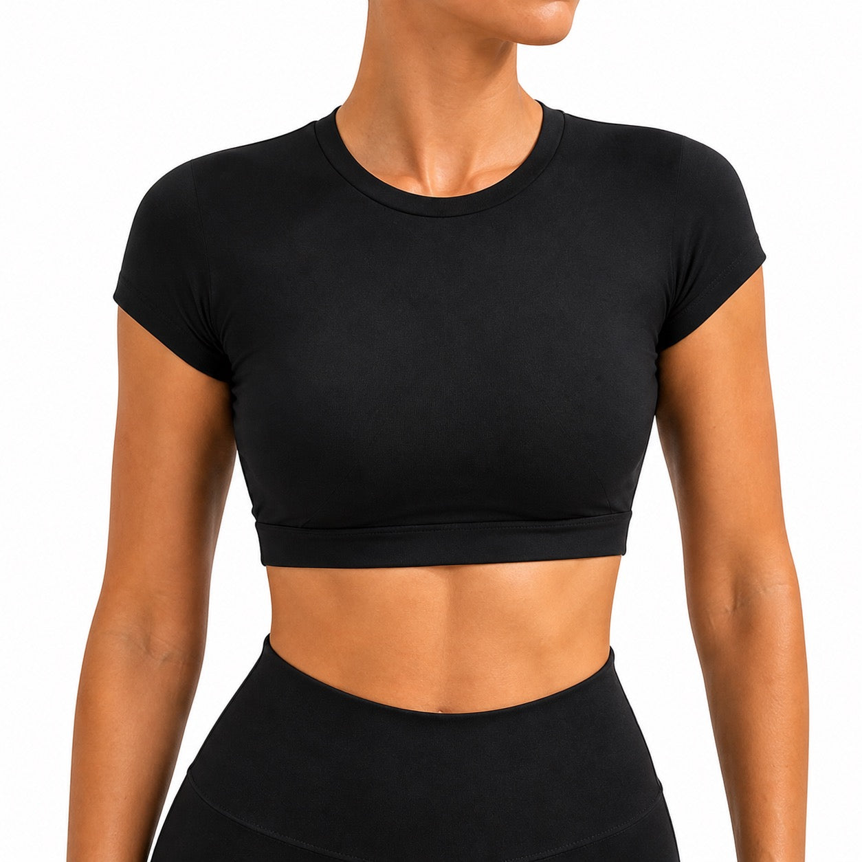 Summer Fitness Cropped Shirt