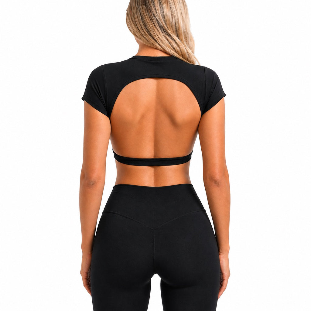 Summer Fitness Cropped Shirt