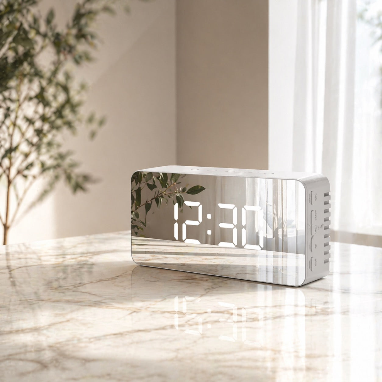 Mirror LED Clock