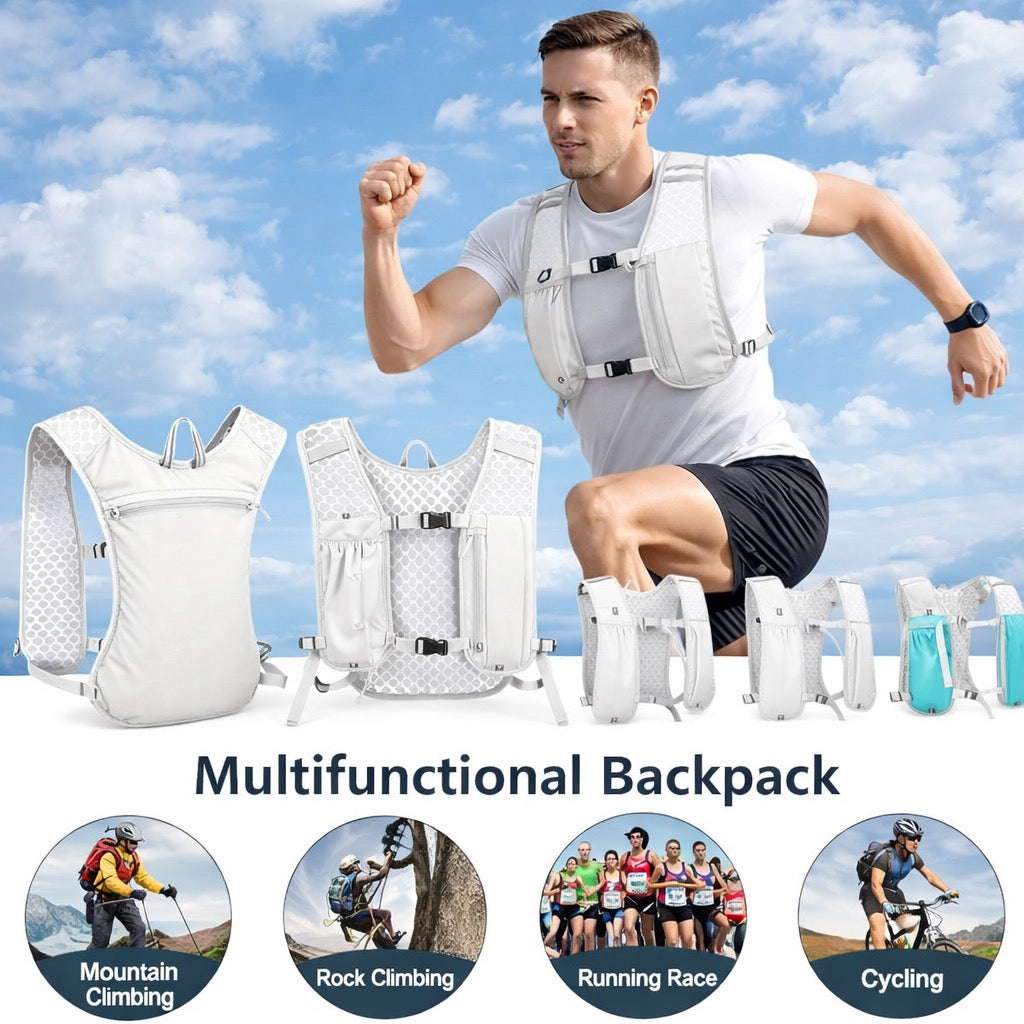 Lightweight Adjustable Training Vest White