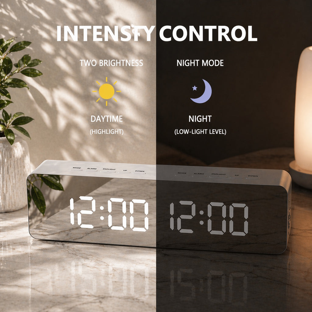 Mirror LED Clock