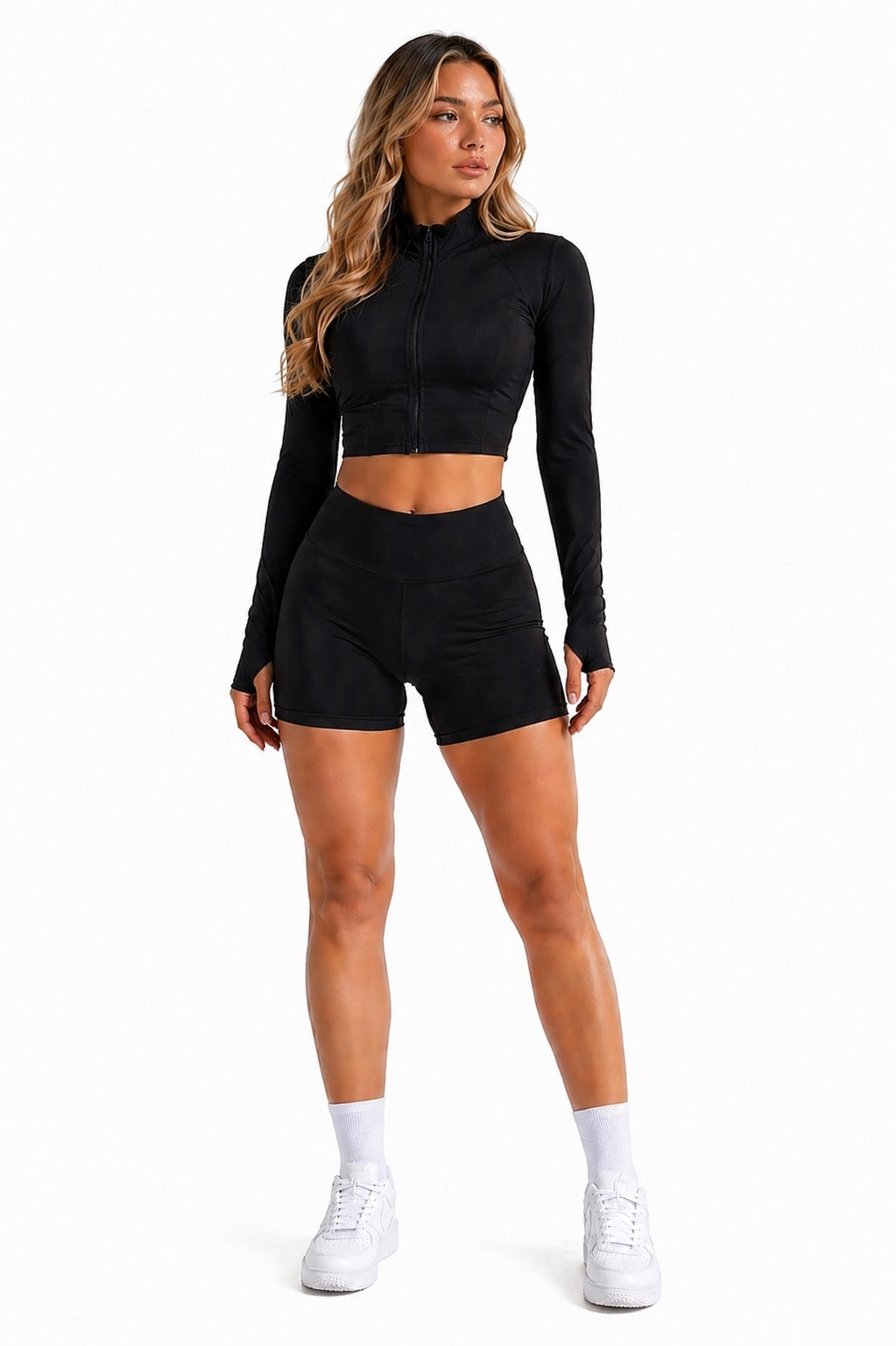 Fitness Short Leggings Black