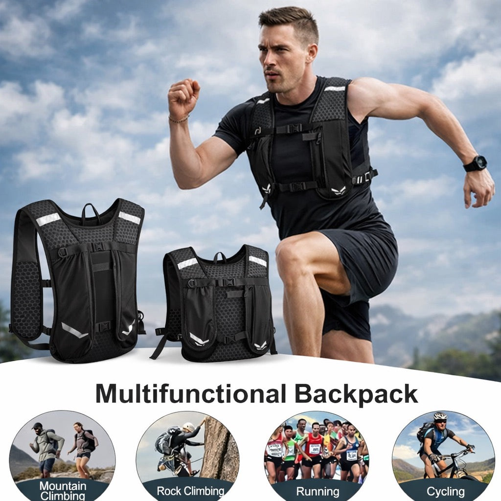 Lightweight Adjustable Vest Black