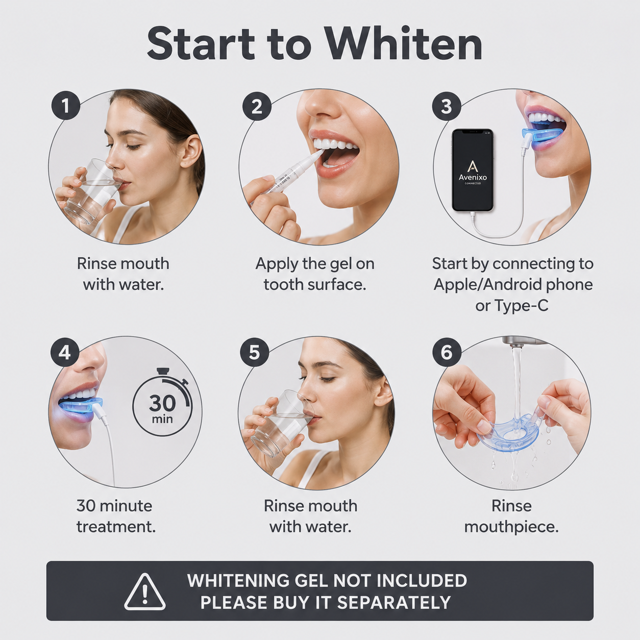 LED Teeth Whitening Kit – Home Whitening System with Tray & Light