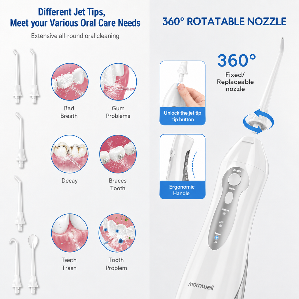 Water Flosser – Rechargeable Oral Irrigator for Deep Cleaning