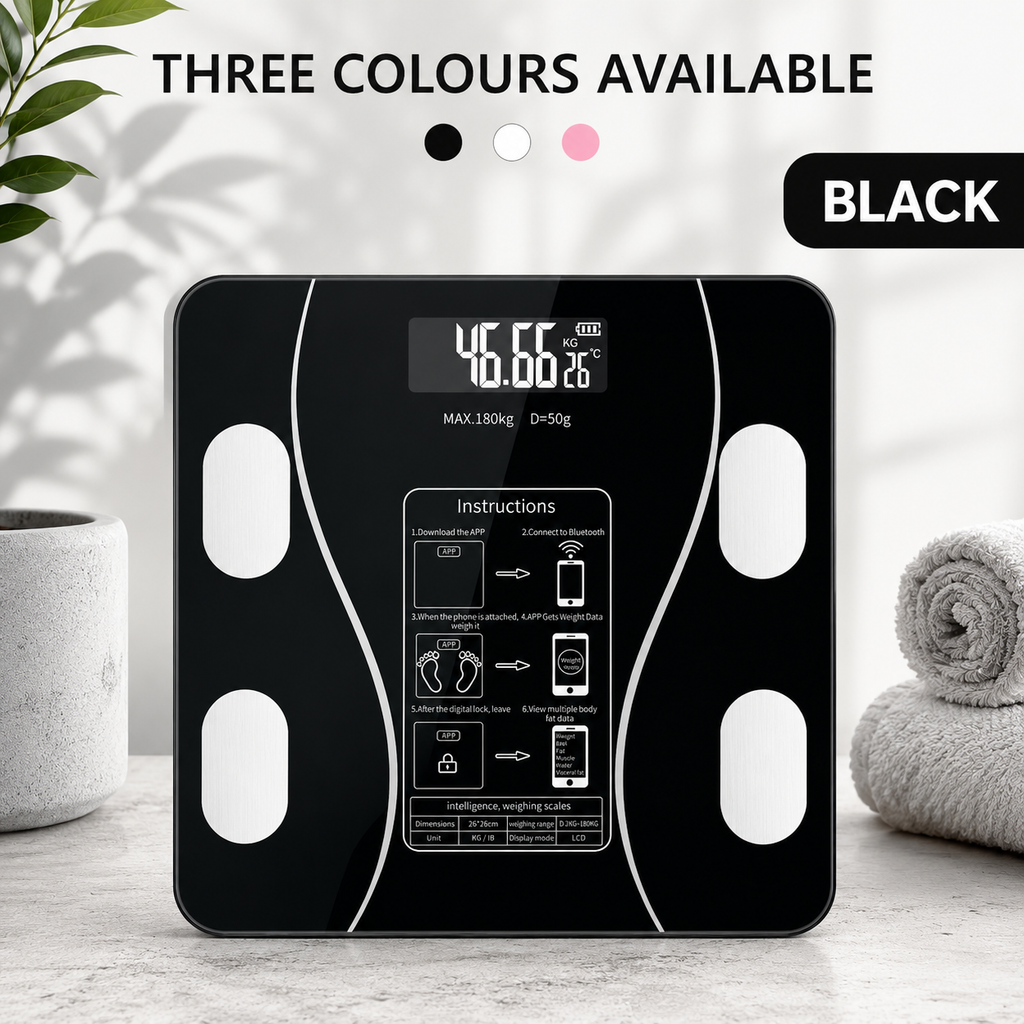 BMI Smart Scale (Bluetooth + App-Connected)