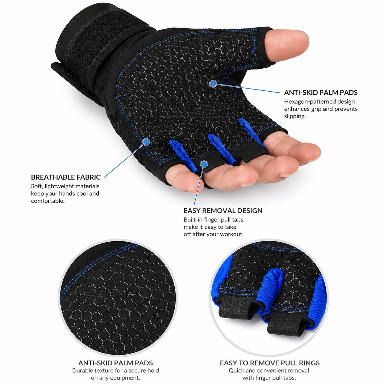 Gym Weightlifting Gloves