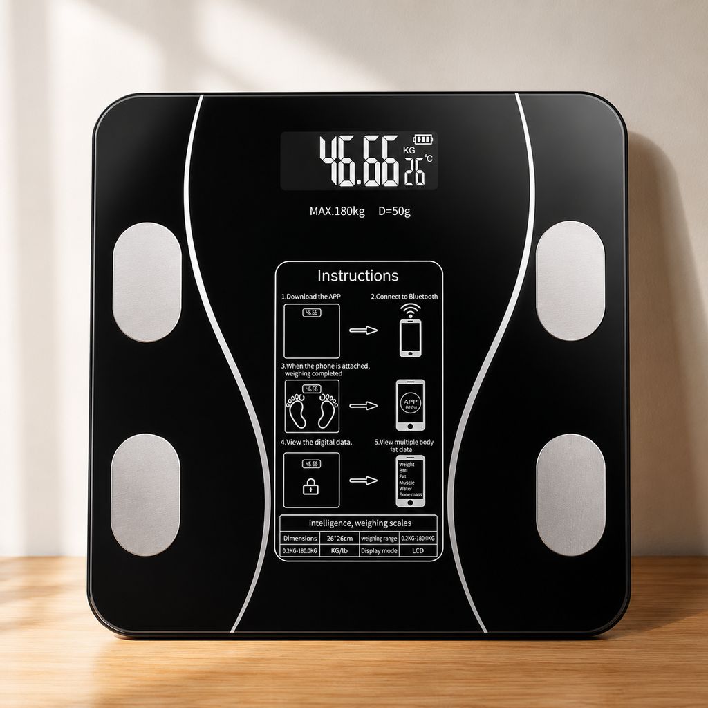 BMI Smart Scale (Bluetooth + App-Connected)