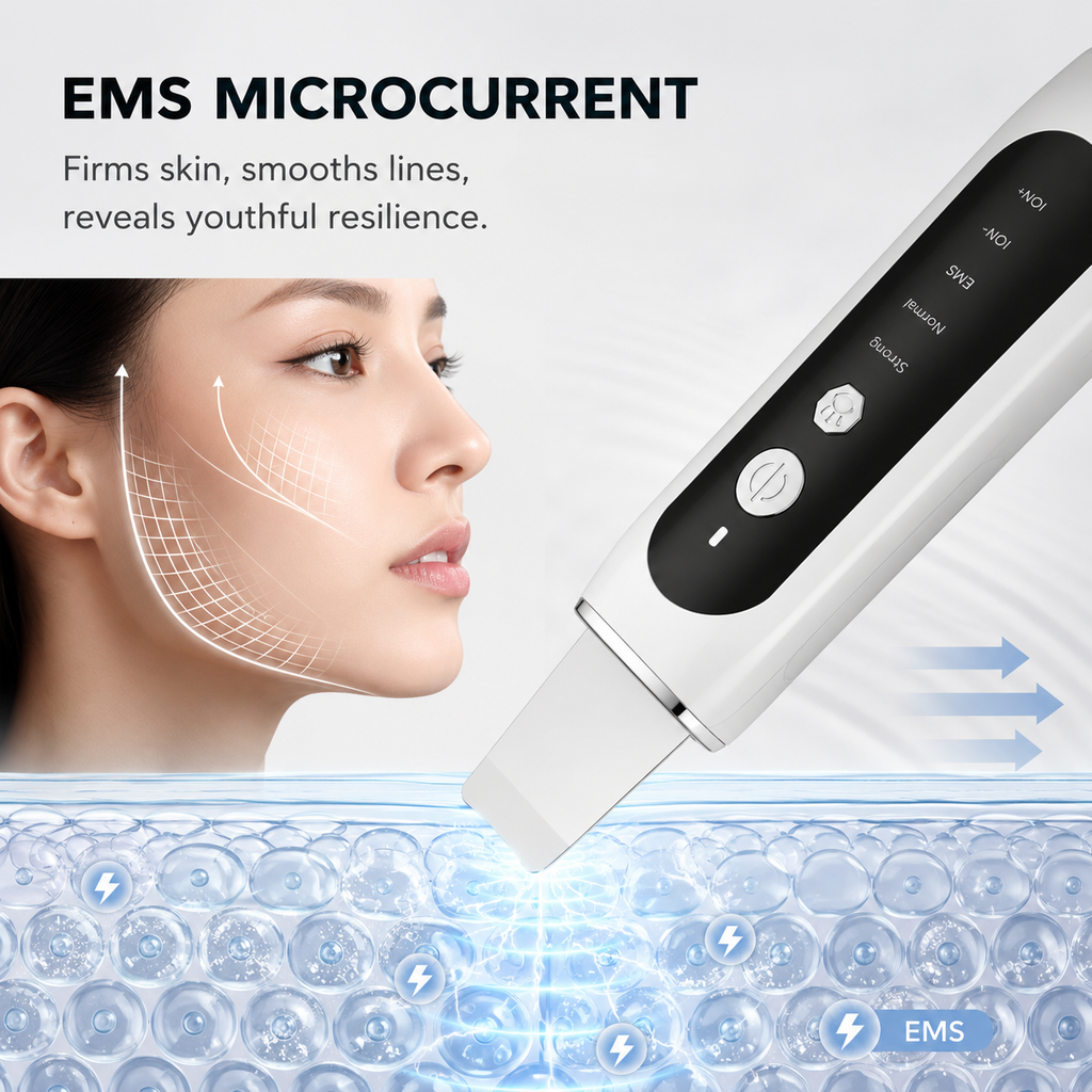 Ultrasonic Skin Scrubber Spatula