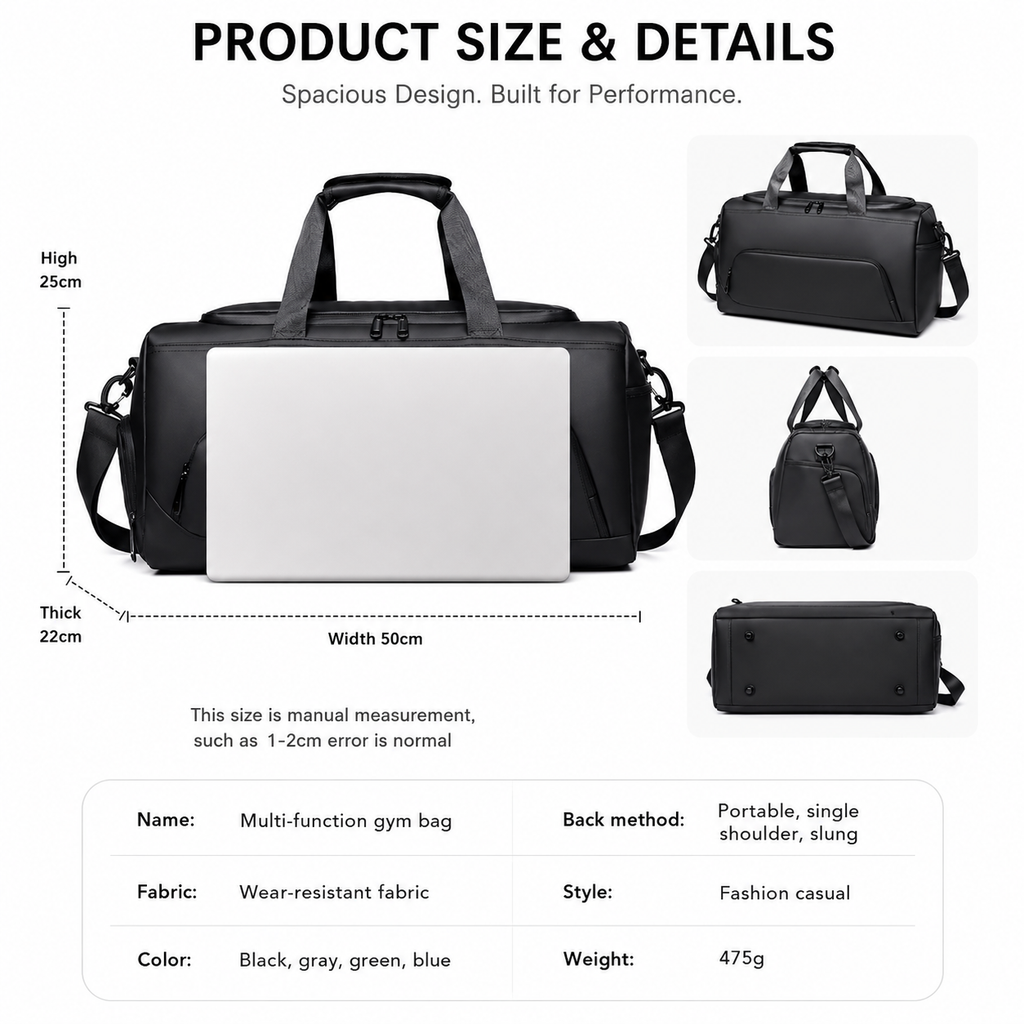 Sports Gym Duffel Bag