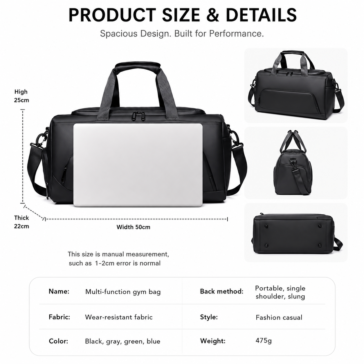 Sports Gym Duffel Bag