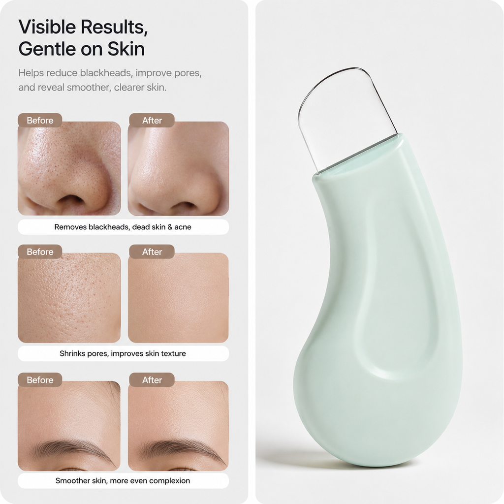 Blackhead Vacuum Remover – 5 Suction Levels & 4 Heads