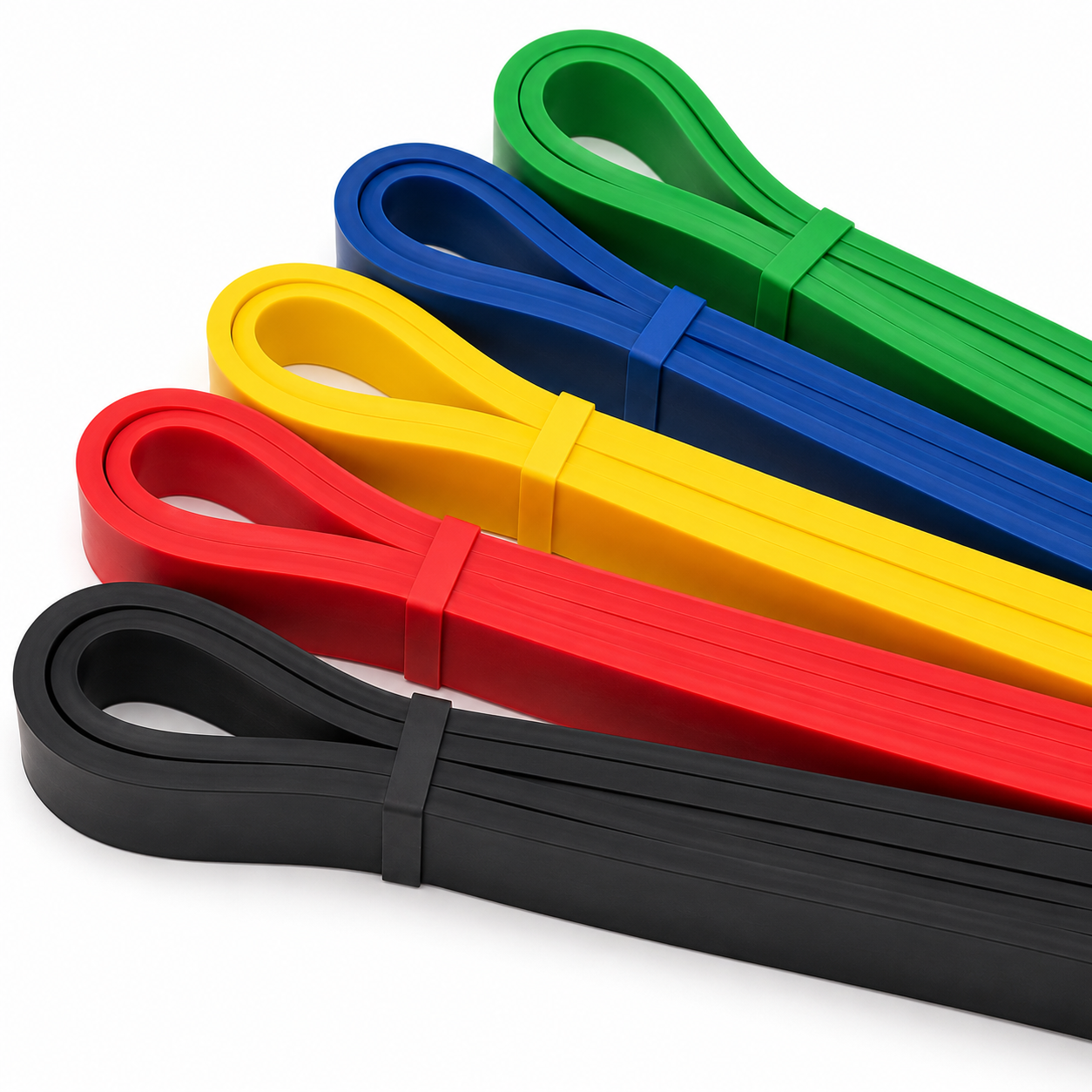 Resistance Band Set (5 Levels, Loop Bands)